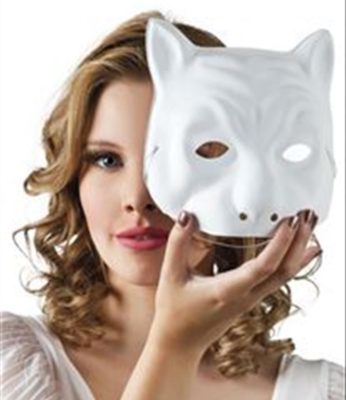 Masque blanc Chat
