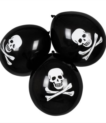Set de 6 ballons à gonfler Pirate
