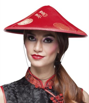 Chapeau chinois Rouge