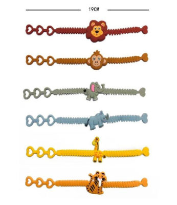 Set de 12 bracelets Animaux sauvages