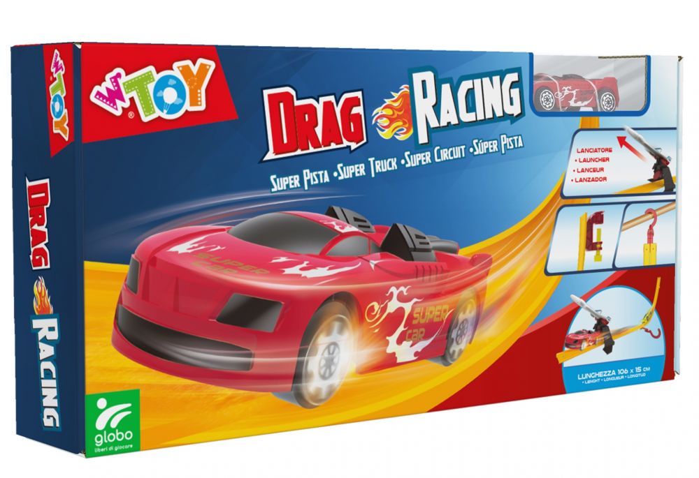 Piste De Course Flexible Hot Bee 4,5 M - Pour Petites Voitures De Collection - Couleurs Rouge Et Noir - Jouet Enfant